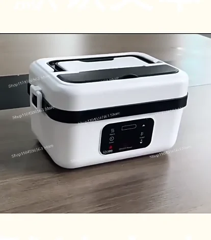 Rechargeable Heated Insulated Lunch Box, Water-Free & Plug-Free Portable Bento Box for Office Workers & Students