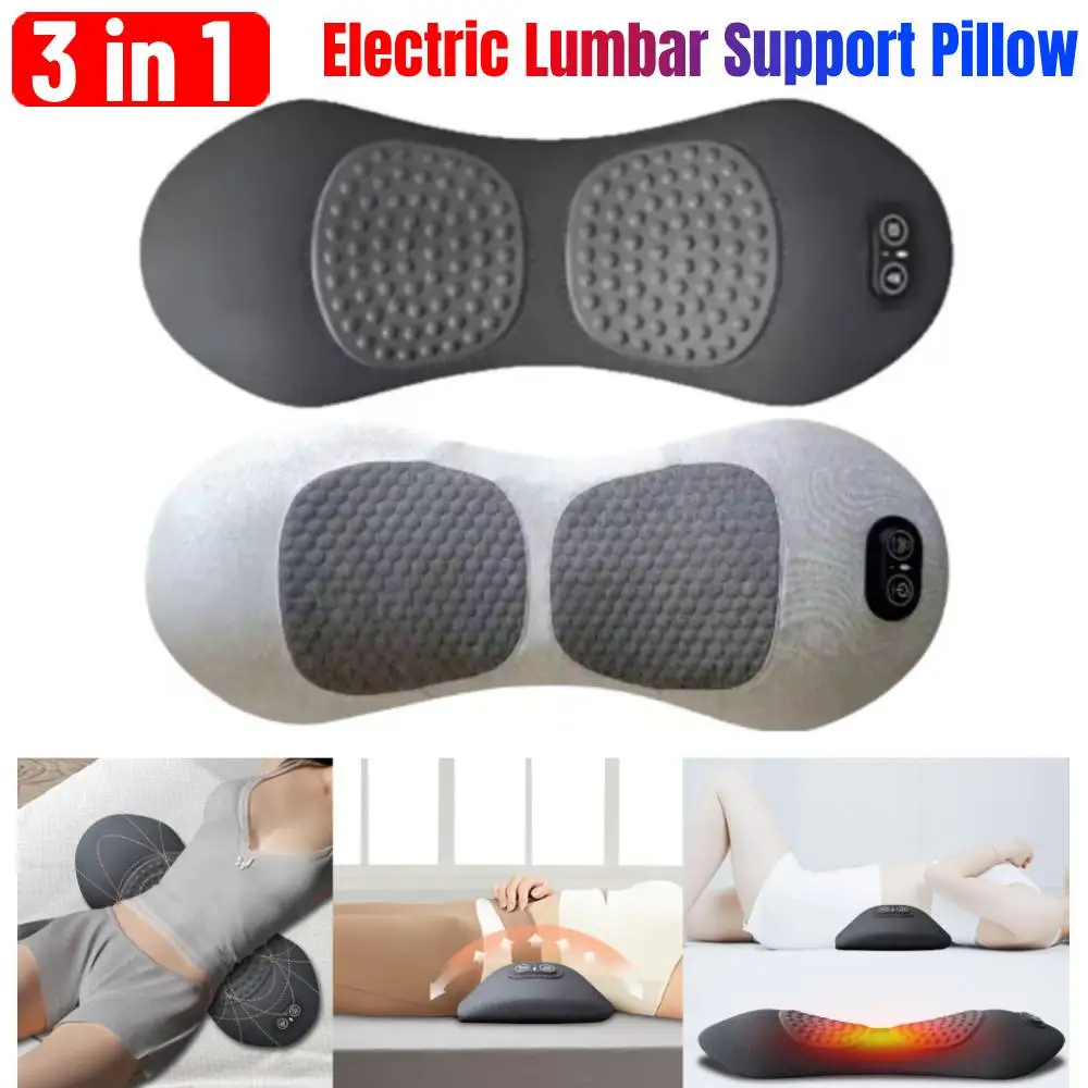 

Подушка для спины с подогревом и вибрацией, подушка для сна, подушка для поясничной поддержки, подушка для массажа спины, кровать для беременных, поясничная поддержка для сна