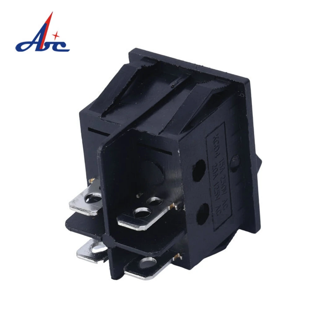 T85/55 4PINS  Self-locking Latching ON OFF SPST 10A 250VAC Wiring Diagram  Square Boat Rocker Switch