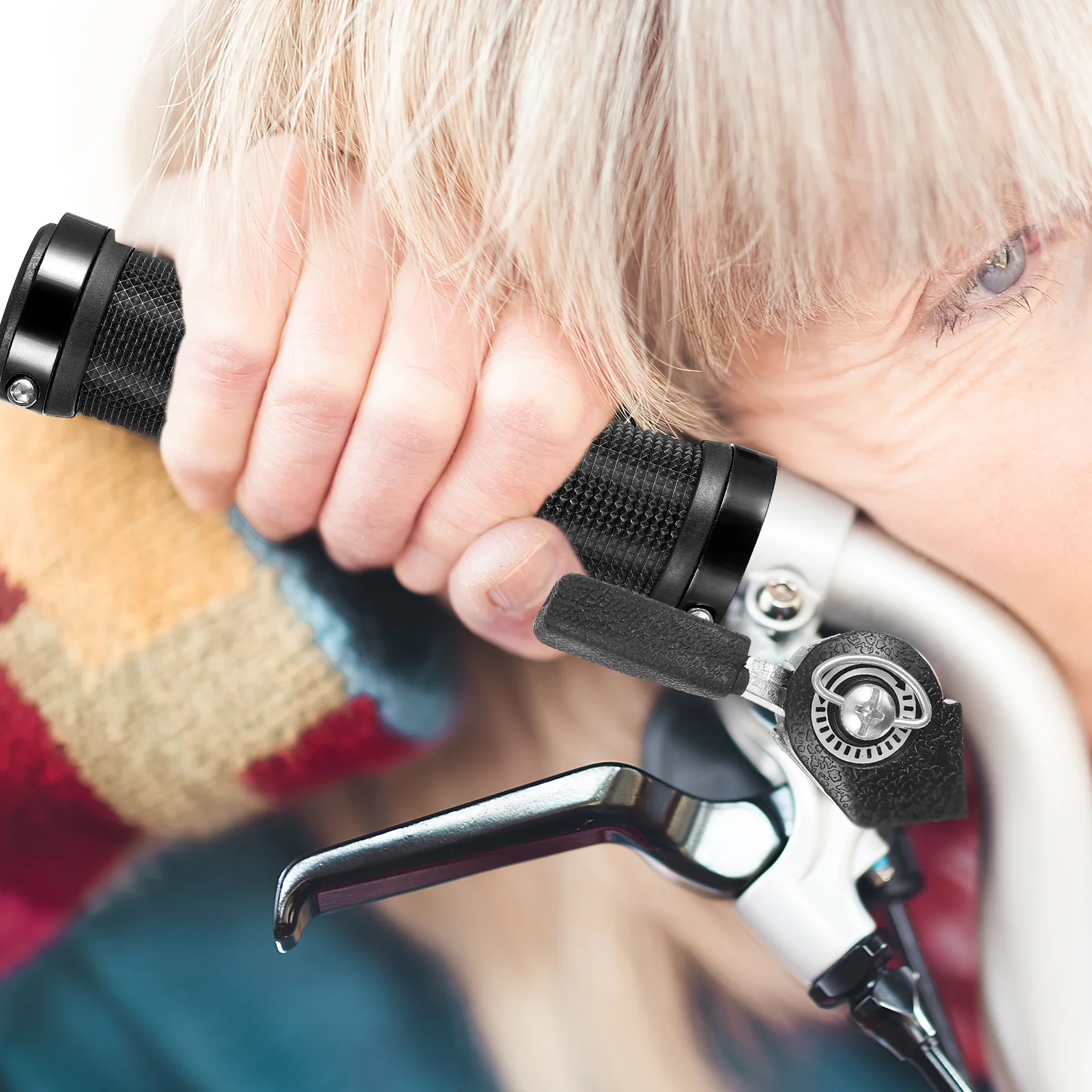 

1 set 1 Set Bicycle Speed Lever Twist Shifters Handle Grips Kit For Mountain Bike Repair Replacement Parts Biking Components