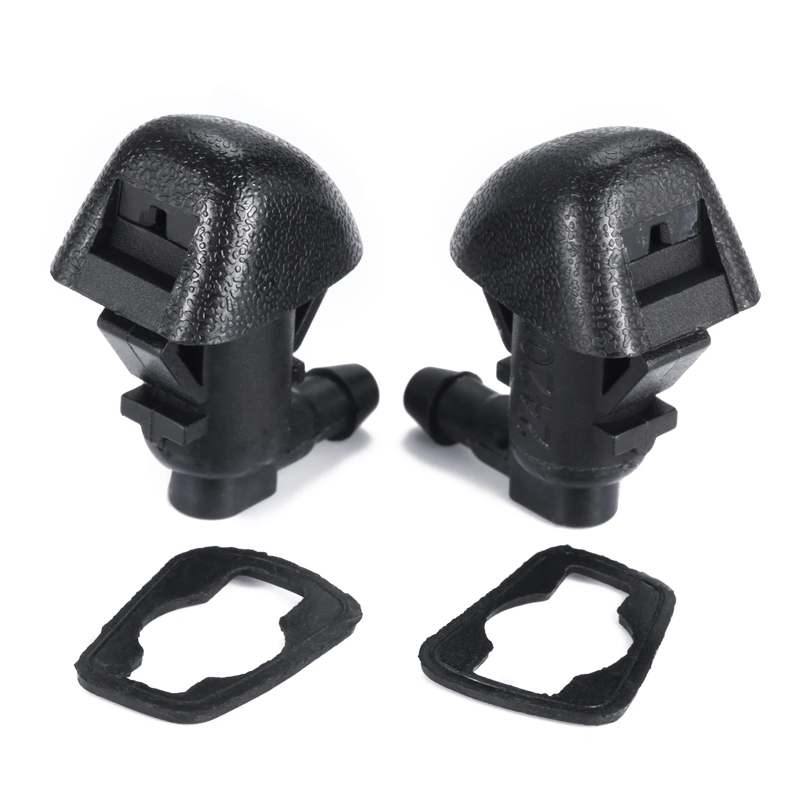 2 Pcs Black Front Windshield Wiper Washer Jet Nozzle For Honda Pilot MK2 2009-2015 OE#76810-SZA-A01ZA ABS Plastic