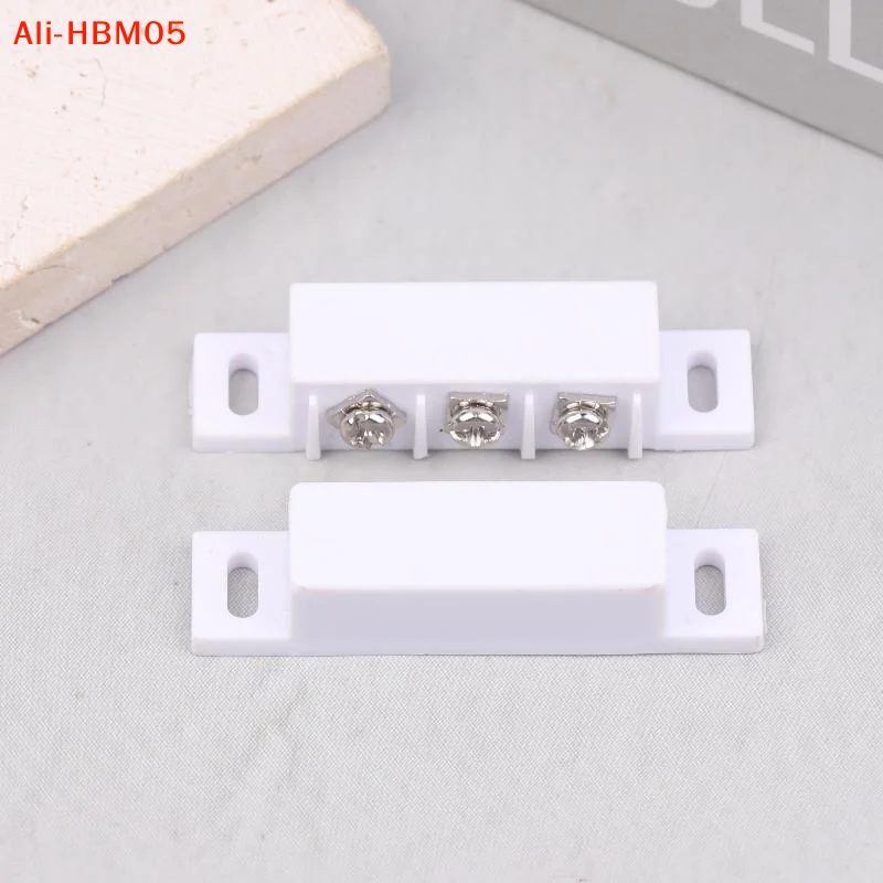 (HB05)1Pair NO NC Magnetic Door Window Contact Sensor Alarm High Sensitivity Open Closed Contact Switch For Metal Reed Door