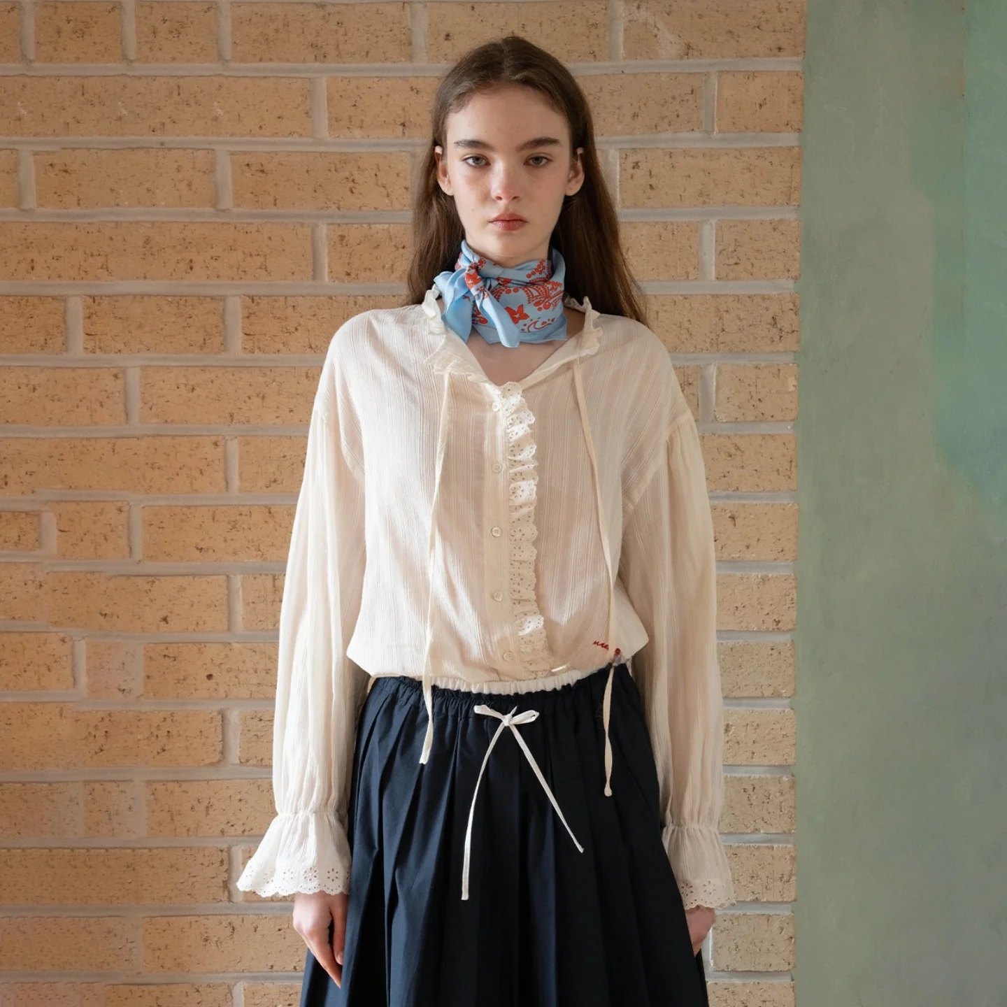 

Мягкая хлопковая рубашка в корейском стиле, универсальная рубашка для поездок на работу, женская рубашка с длинными рукавами, прямого кроя, с пуговицами