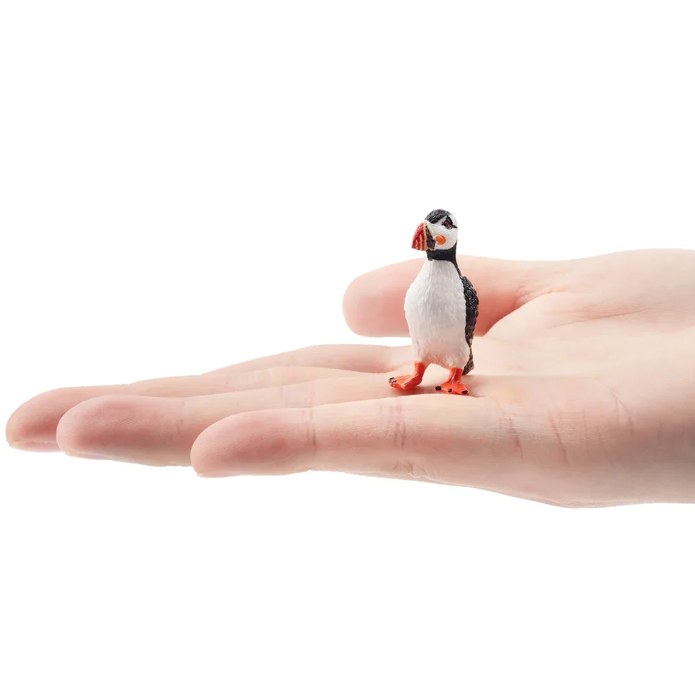 Toymany محاكاة الأطلسي البفن القطبية نماذج للحيوانات لعبة شخصيات صغيرة دمى عمل التماثيل لعب الأطفال هدية كعكة الديكور