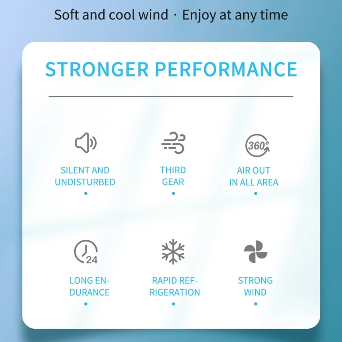 Hanging Neck Fan Convenient Small Fan Can Be Freely Adjusted Mini Small USB Charging Leafless Large Wind Hanging Neck Outdoors image 6
