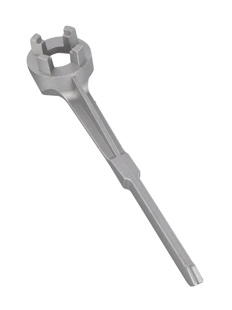 Drum Bung Wrench Sliver as Picture Drum Opener Tool Aluminum Material Easy To Carry High Strength Lightweight Construction