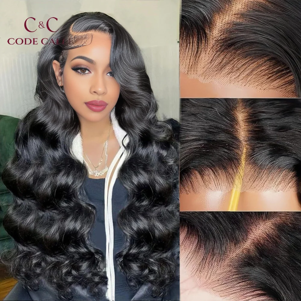 Glueless 7x5 Wigs with Body Wave Style-100% Human Hair,26 inch 7x5 Transparent Lace Front,Suitable for Women,Body Wave Texture