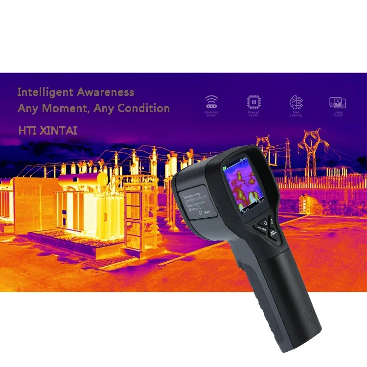 HT-175 Temperature Measuremend HTI Thermal Imaging Camera 32*32 Thermographic Camera With 2.0