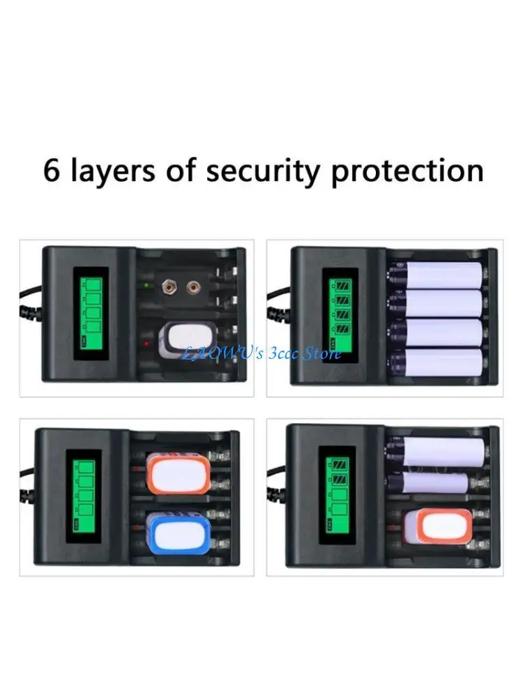 

Y8AD MultiCompatible USB Battery For 2A/3A 9V With LCD Screen Power Sources
