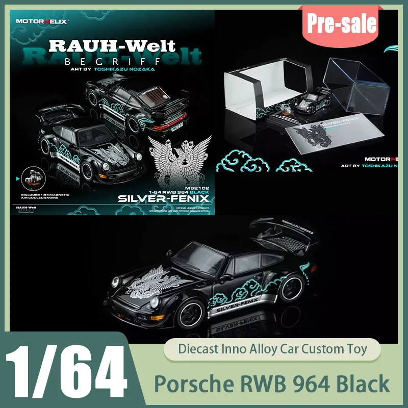 

Предзаказ: Коллекционная модель спортивного автомобиля Porsche RWB 964 Motorhelix MH Black Phoenix в масштабе 1:64, высокодетализированная, с модифицированным двигателем, из литого металла