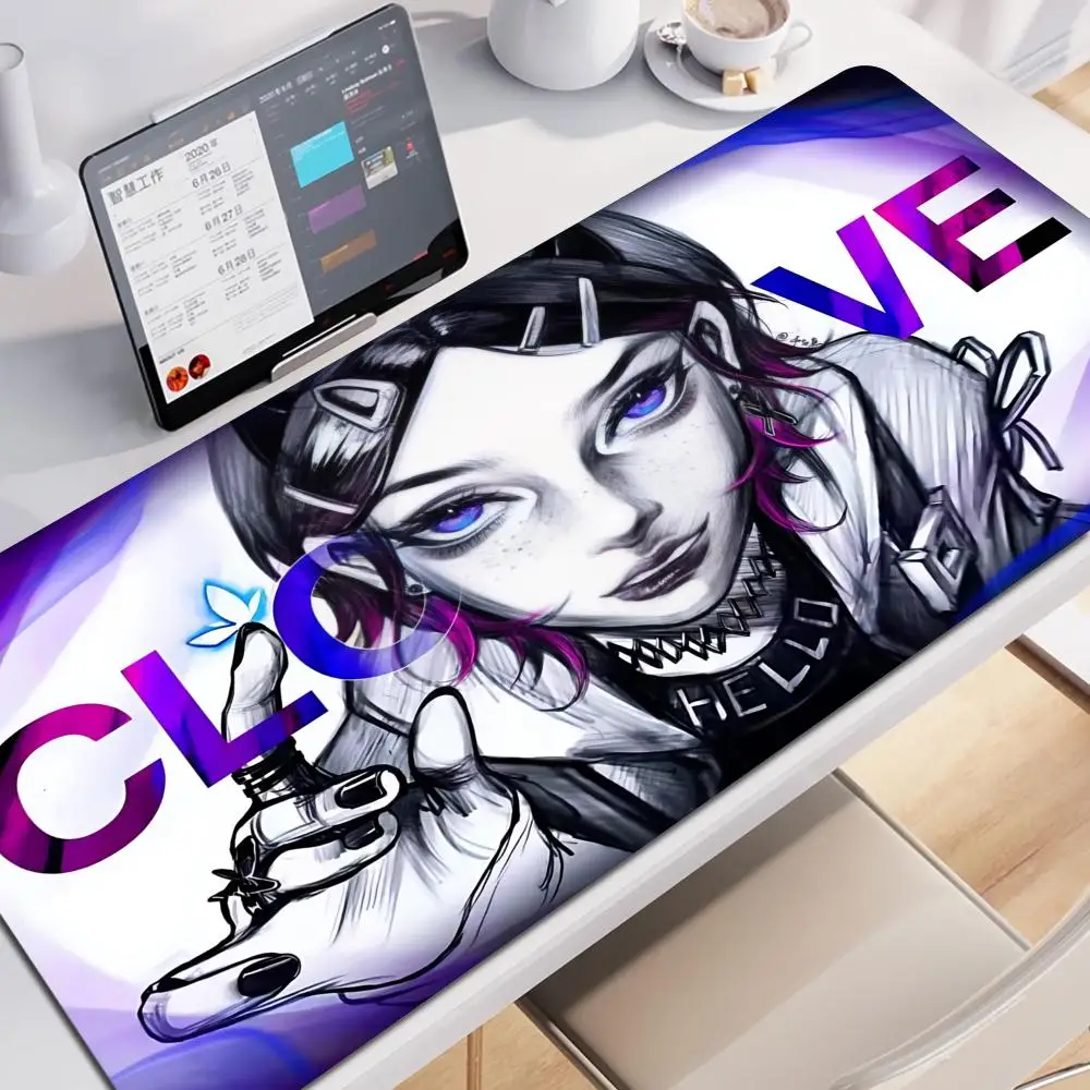 

HotGame Valorant clove Mouse Pad Desk Mouse Pad Cute HD Desk Pad Extended Gaming Keyboard Mats Large 100x50cm XXL Gamer Mousepad