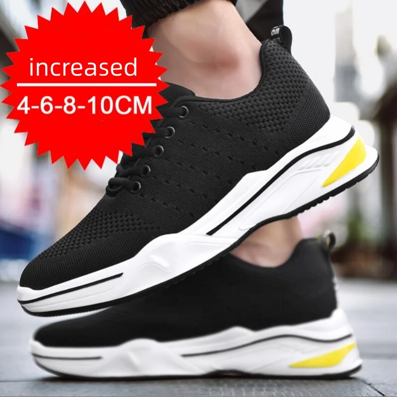 Modische Herren-Sneaker mit Absatz, die die Körpergröße erhöhen – Freizeitschuhe für Sport und Freizeit – Schuhe mit 8 cm zusätzlicher Höhe_voghion.com