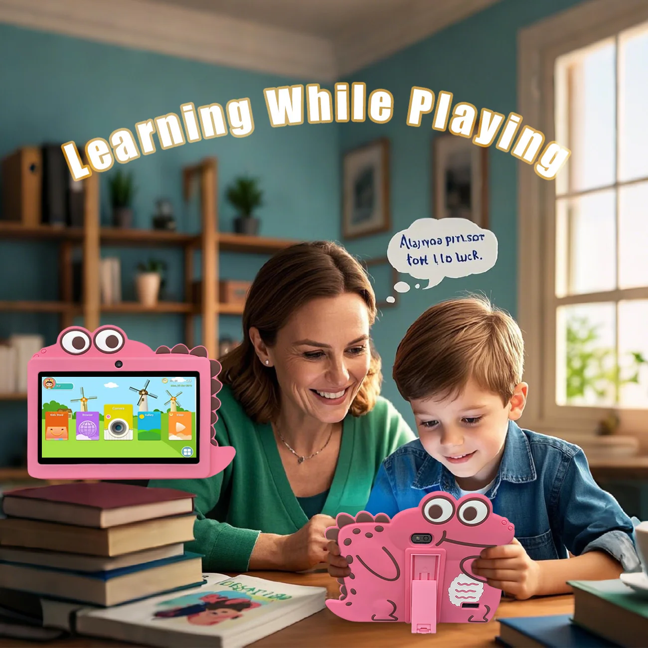 New 7 Inch Kid Tablet Android ,Children's toys, WiFi,Kids Learning Education,Quad Core,Kids-Proof protective case