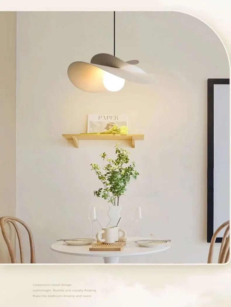 Nordic White Iron LED Pendant Lights Bar E27