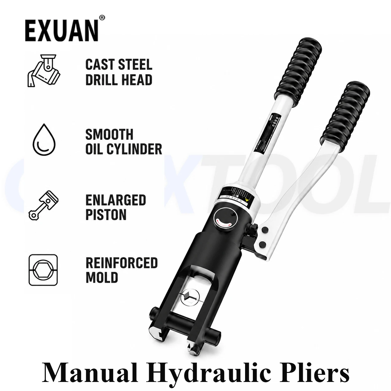 Manual Hydraulic Crimping Tool Cable Lug Crimper Wire Terminal Pressing Pliers For Electrician Copper Nose Crimp Tool With Mold