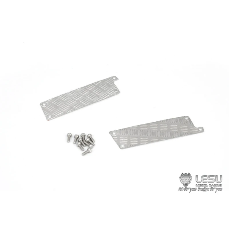 LESU Metal Decorative Metal Antiskid Plate For 1/14 DIY Tamiyaya Toys Taillight RC Tractor Truck Trailer Th05807-SMT8