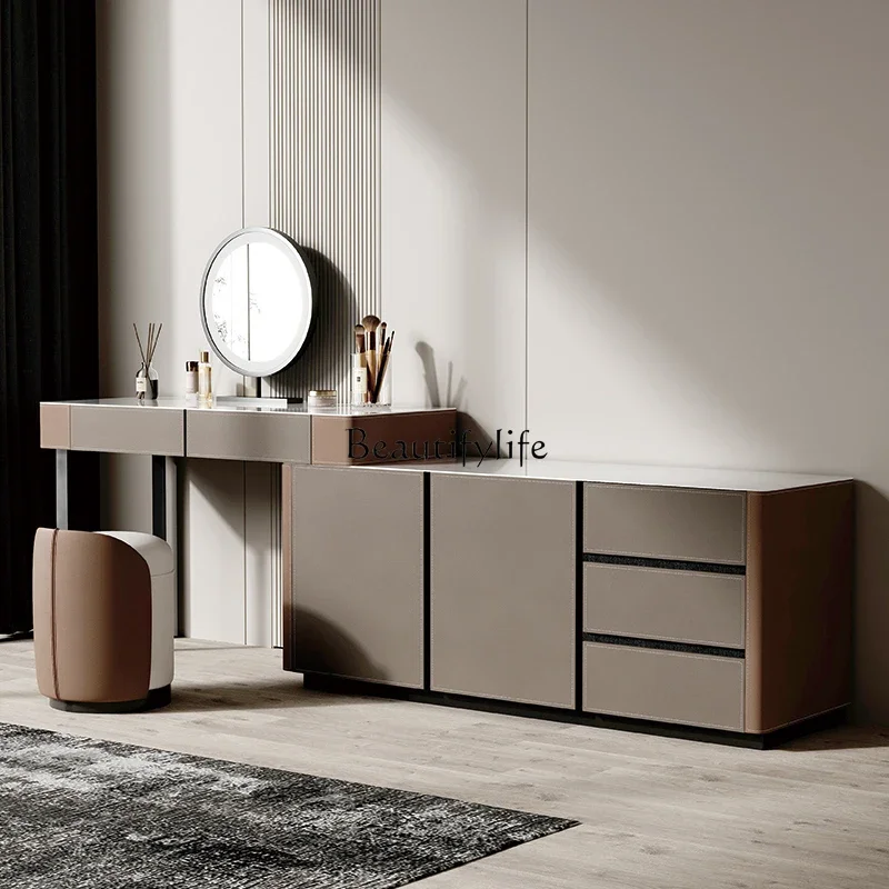

yj5 High-end Storage Cabinet Luxury Integrated Dressing Table Master Bedroom Modern Minimalist