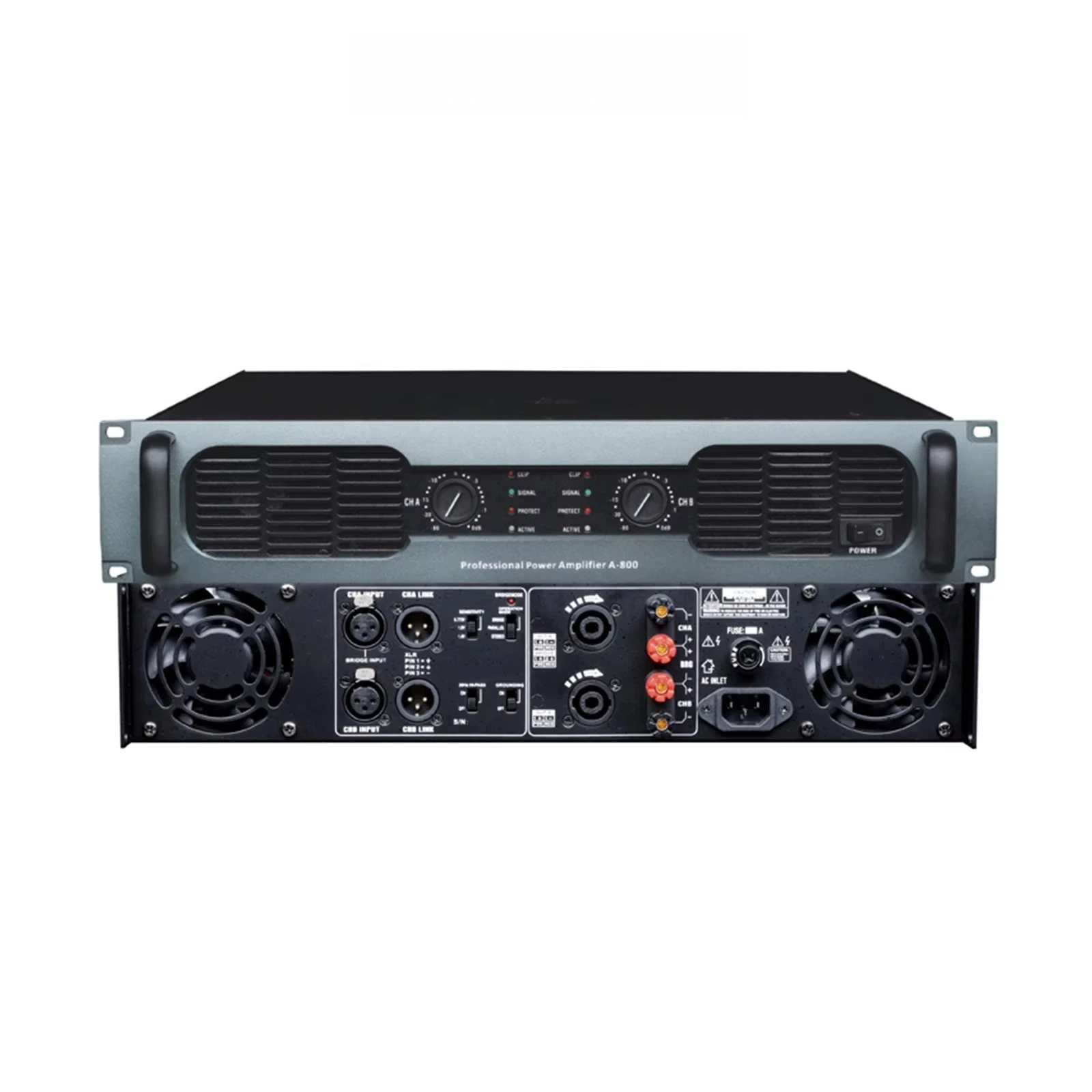 

A-Series Professional Power Amplifier 2U/3U Sound Equipment/Amplifiers/Speaker 2 Channels 200-1300W For Stage Home School Church