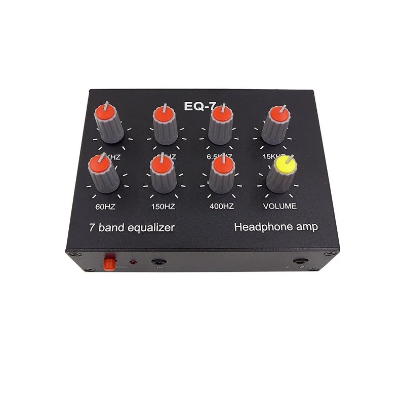 For Stereo Seven-band EQ Tone High Medium Bass Adjustment Audio Mobile Phone Headphone Amplifier Audio Preamplifier
