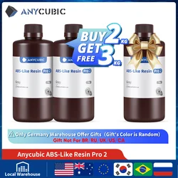 ANYCUBIC-impresora 3D ABS Pro 2, resina UV 405nm para impresoras LCD DLP, fórmula fuerte, precisión de impresión de hasta 0,1mm, ABS + actualización