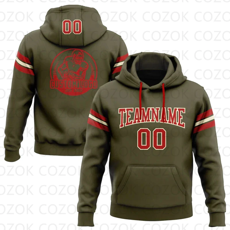 Customized Hoodie Brown Color Jersey 3D Printed  Unisex Pullovers Hoodie Casual Sweatshirts