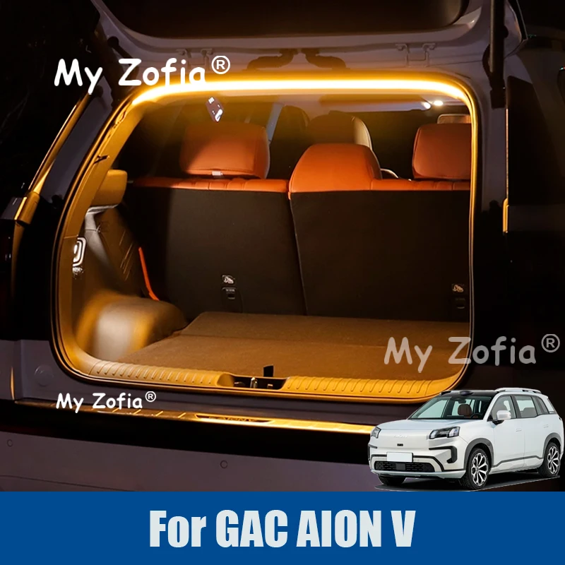 

For GAC AION V 2024 2025 2026 Car Trunk Lighting Ambient Light Interior Decoration Led Wireless Tailgate Light Strip Accessories