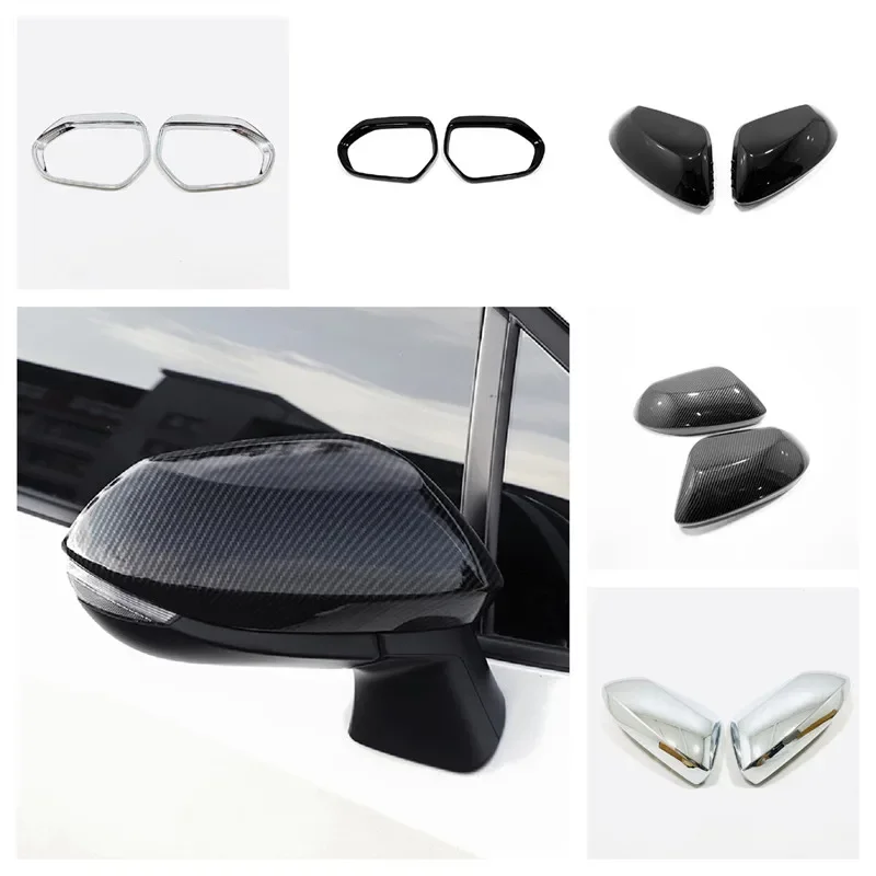 For Toyota YARIS Cross 2021 2022 Accessories Car Side Door Rear View Mirror Decor sticker Cover Protector Styling 2pcs