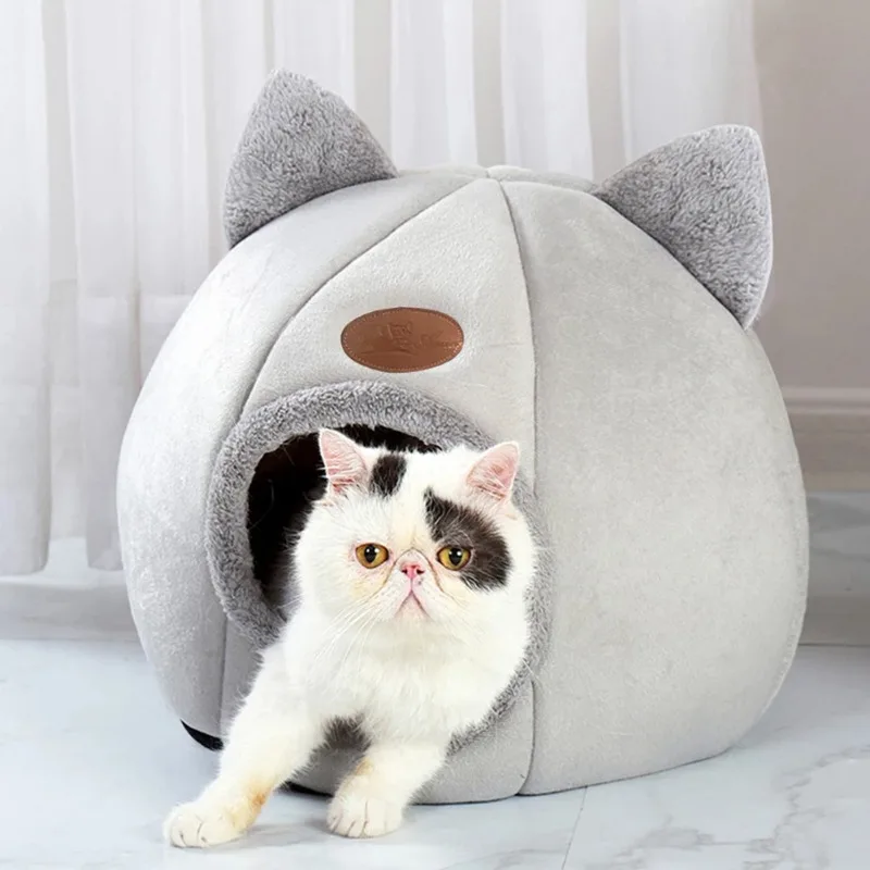 

Universal Pet Nest for Cat and Dog, Warm Cave Beds, Indoor, Soft, Comfortable, Deep Sleep, Four-Season, Tent