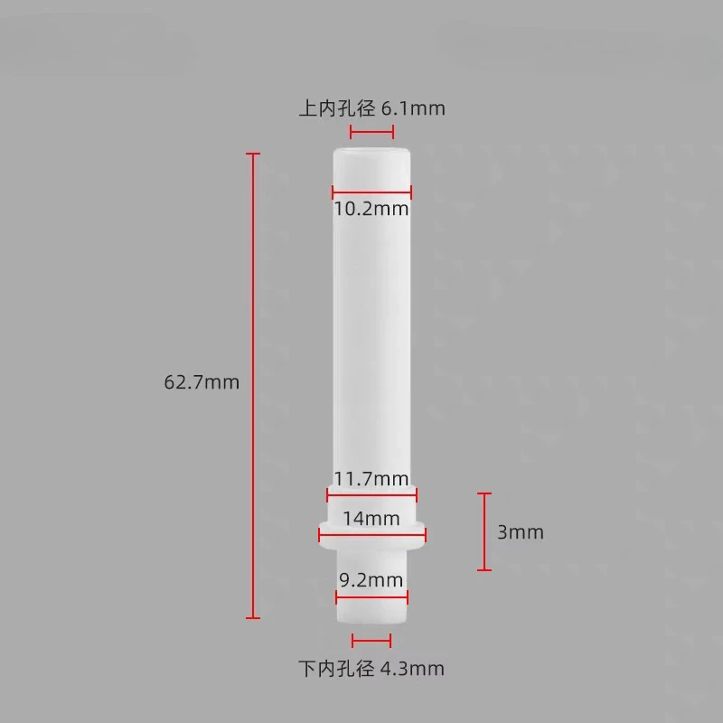 Inner Injector Tube Joint Pipe Connector for Powder Coating Gun Pump