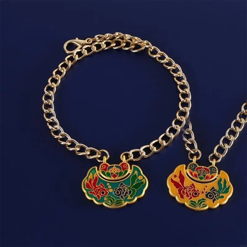 X4YE 4pack احتفالات الربيع طوق العلامة التجارية المحظوظة طول العمر المعادن قفل الكلب قلادة الحيوانات الأليفة الملحقات #1