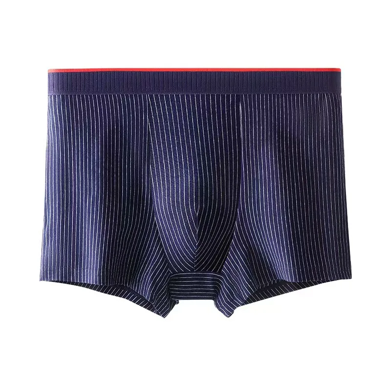 

2 PCS Men'S Mid-Waist Underwear Cotton Adolescent Plus Size Boxer Briefs
