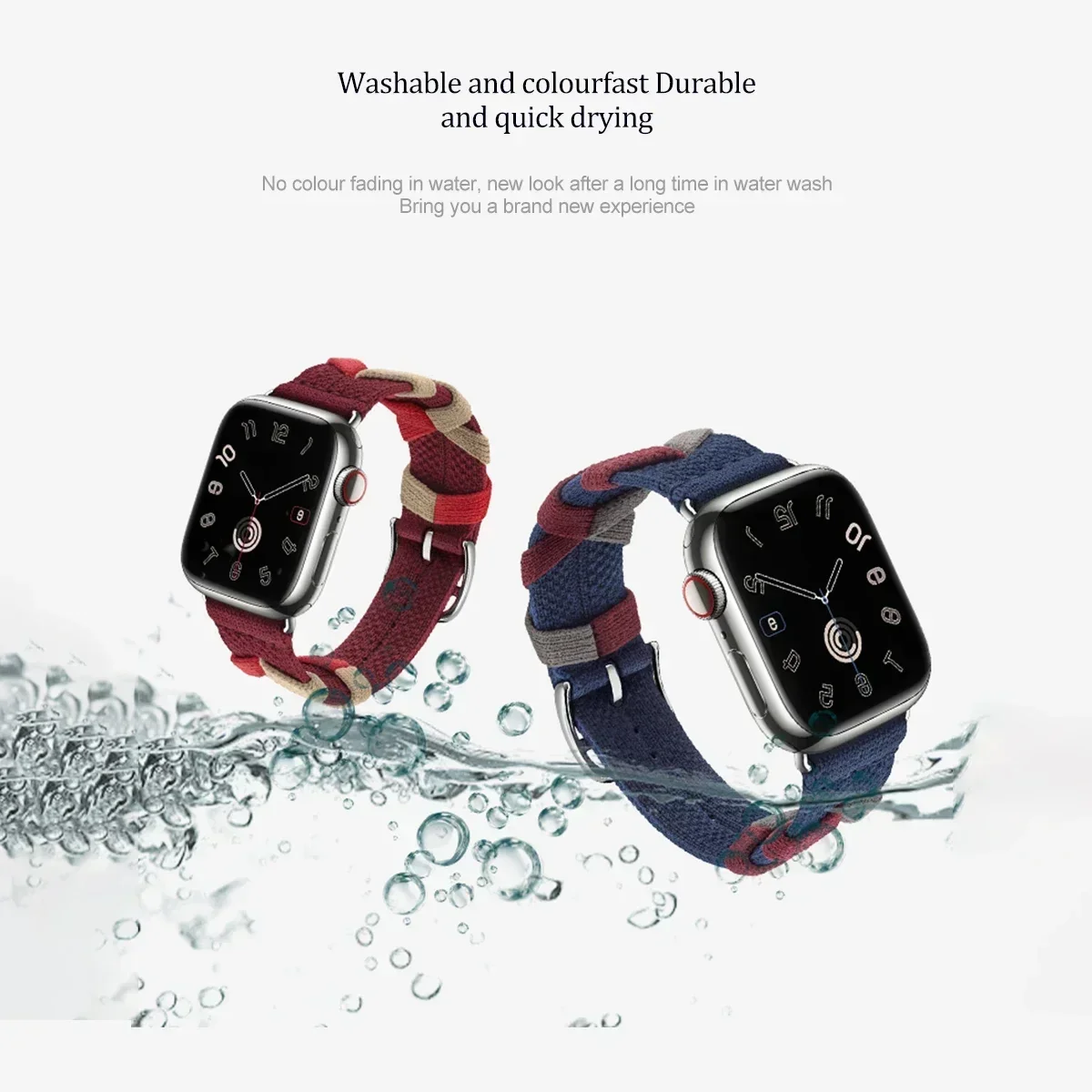 Logo Bridon Single Tour Strap For Apple Watch Series 9 45mm 41mm 44mm 42mm Nylon Sport Bracelet Ultra 2 49mm SE 6 7 8 38mm 40mm