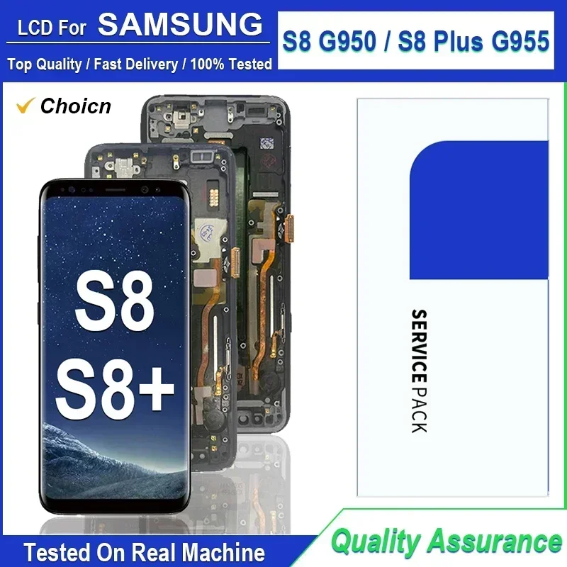 High Quality LCD For Samsung S8 LCD G950 G950F LCD For Samsung S8 Plus LCD G955 G955F Display Touch Screen Digitizer Assembly