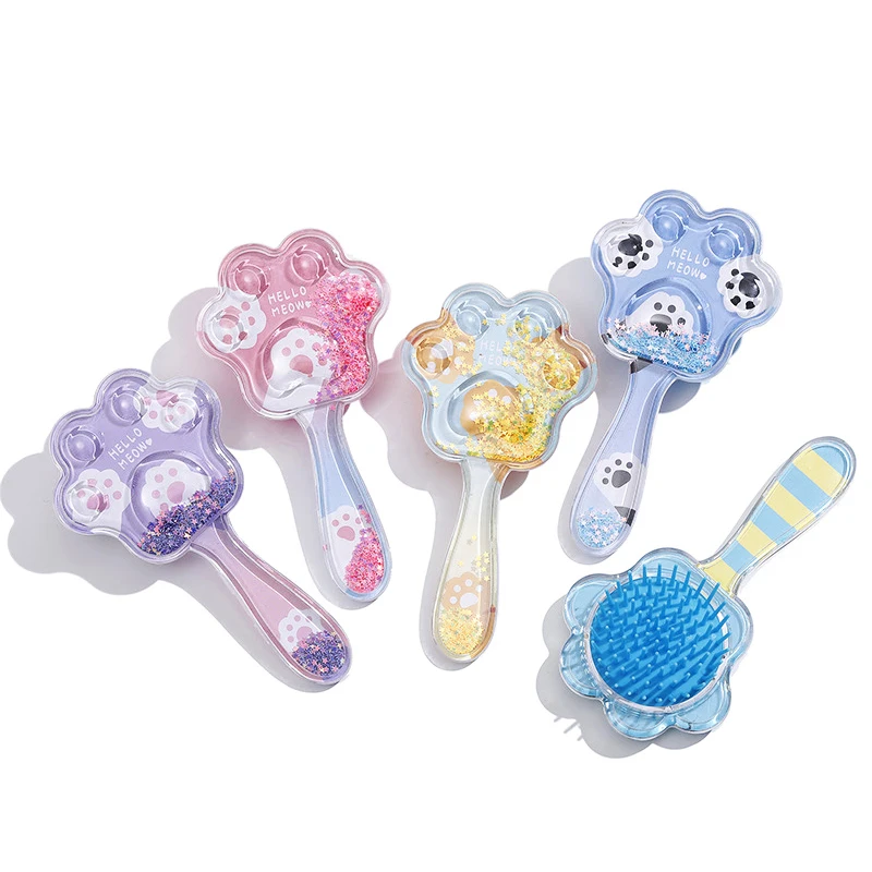 1pc Kids Hair Brush High Quality Anti-Knot Massage Hair Comb Cute Cartoon Rabbit Children Hairdressing Comb Baby Gils Hair Care