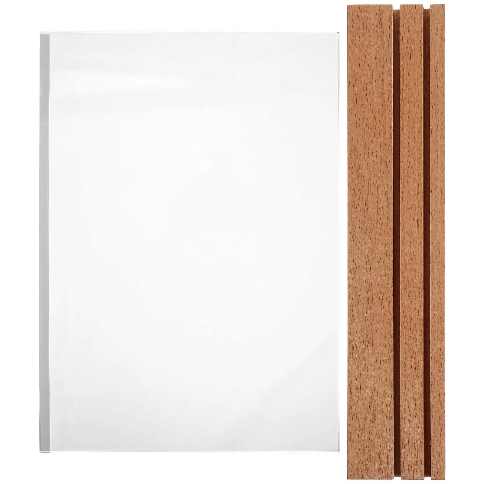 

Menu Display Board Sign Holder Acrylic Wood Material Creative Design Multipurpose Label Price Rack Shop Restaurant