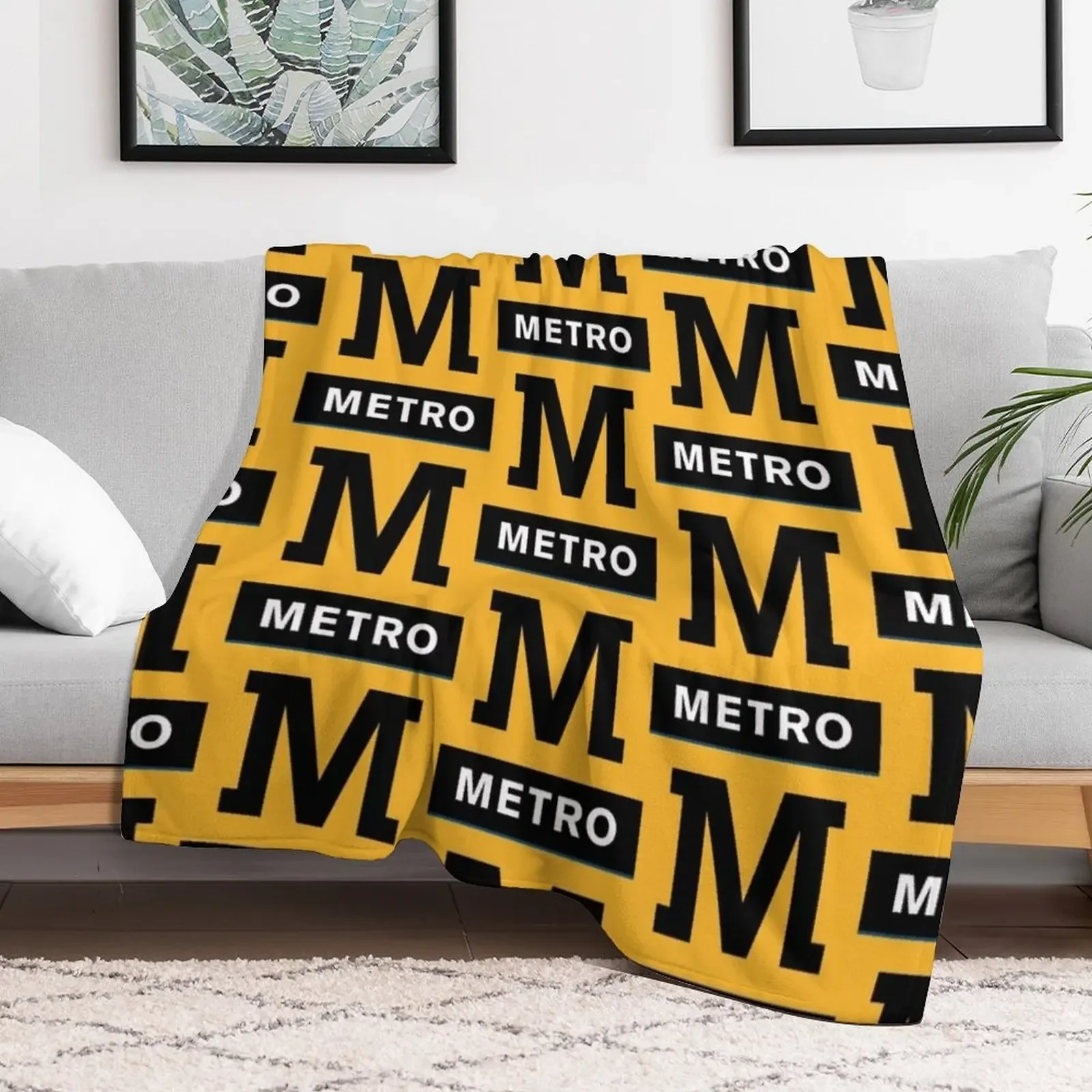 Tyne And Wear Metro Throw Blanket Hair sofa bed Blankets