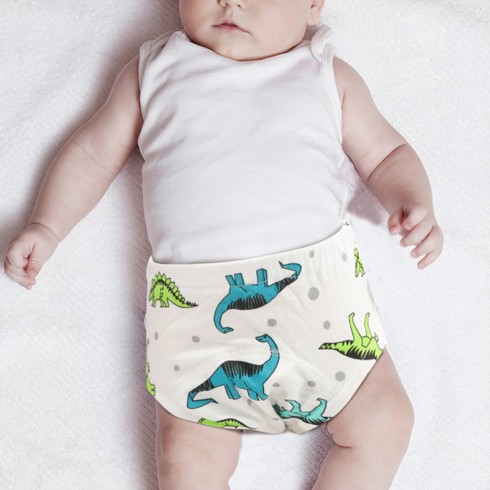 

2 Pcs Potty Training Pants Washable Baby Nappy Diapers Cotton Underwear Newborn Absorb Water Sleeping Bed Clothes