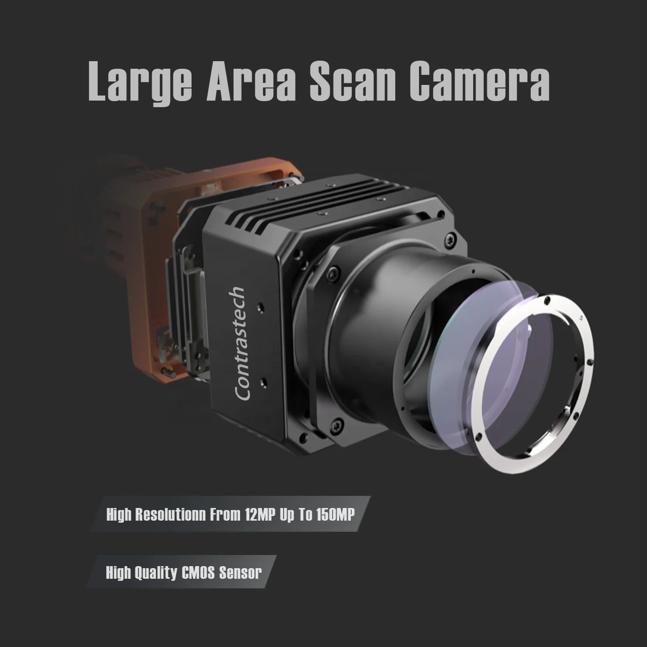 Hot Sale High Dynamic Range 25MP 150 Fps GMAX0505 1.1 Global CMOS High Resolution Camera for Visual Inspection Contrastech