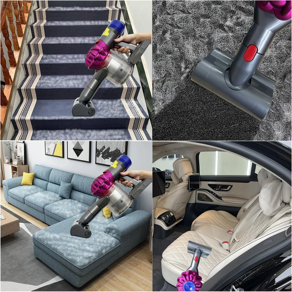 Do odkurzaczy Dyson Cordless V7 V8 V10 V11 V15 - Mini zmotoryzowana główka szczoteczki - przystawka do odkurzacza do usuwania sierści zwierząt