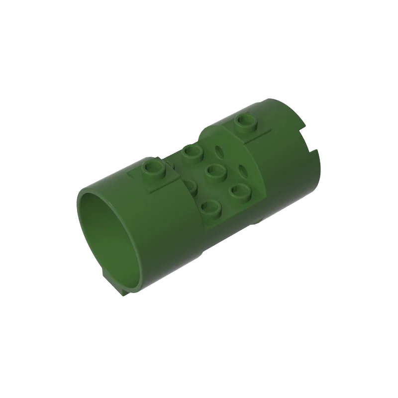 Gobricks 10PCS 30360 Bricks Cylinder 3 x 6 x 2 Parts 2/3 Horizontal Open Studs Kompatybilny z klockami MOC dla dorosłych i dzieci DIY Gift