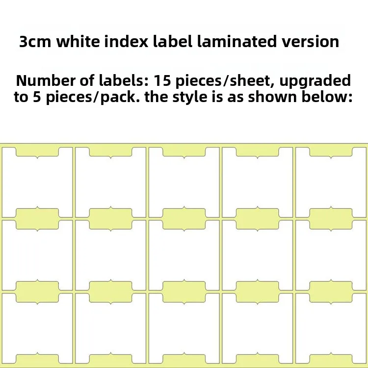 Self Adhesive Index Tab Labels Blank Page Markers for Binders Archive Boxes and Notebooks 3 cm Colorful Classification Stickers