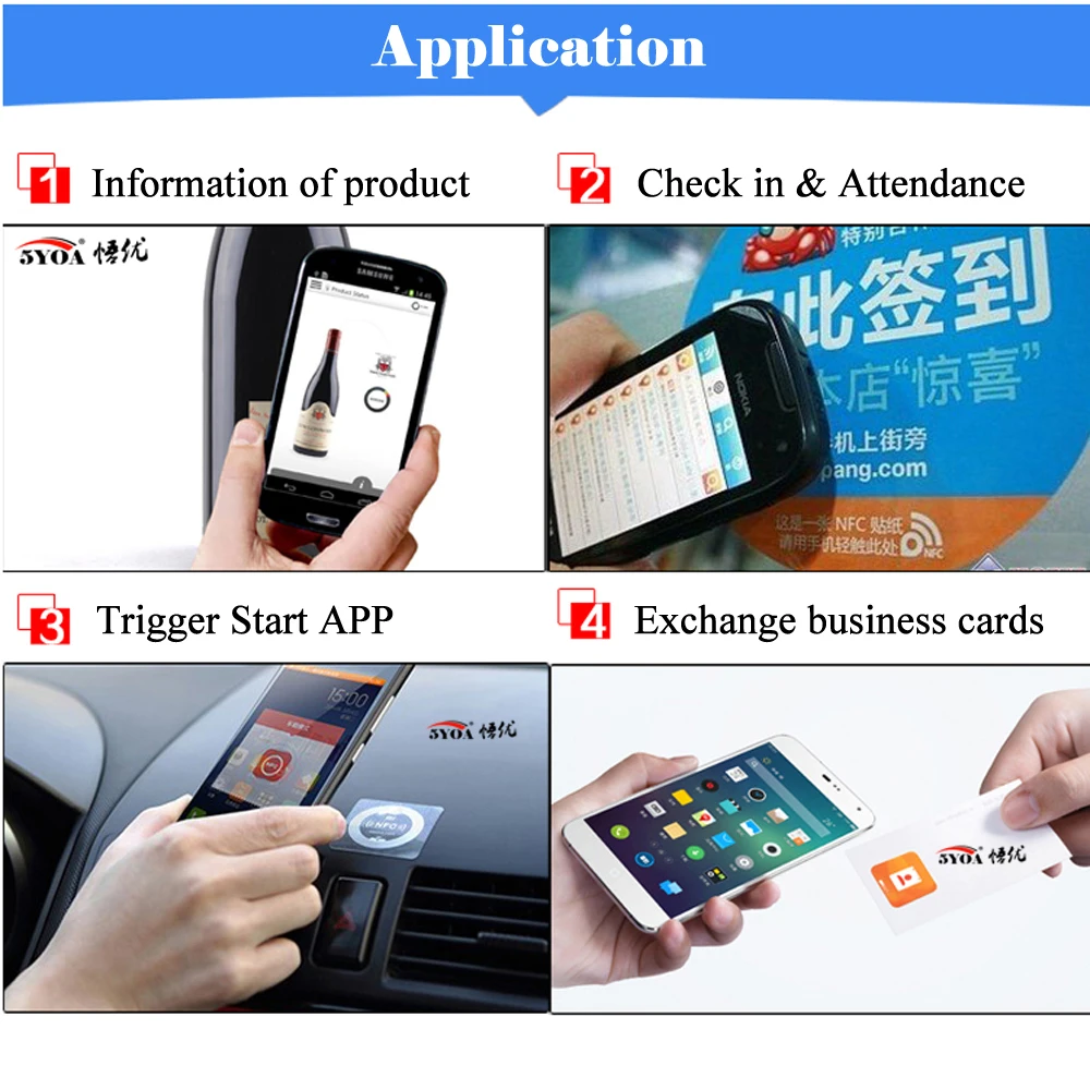 NFC 213 215 Tags NFC Sticker RFID Stickers Adhesive Labels 13.56mhz For Huawei Share Ios13 Personal Automation Shortcuts Phone