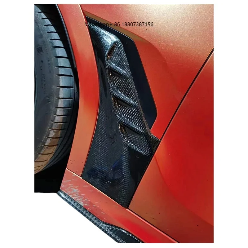 

ForBMW X6 G06 Carbon Fiber Front Fender Decorative Tuyere Air Knife Body Kit New Condition Cover Upgrade