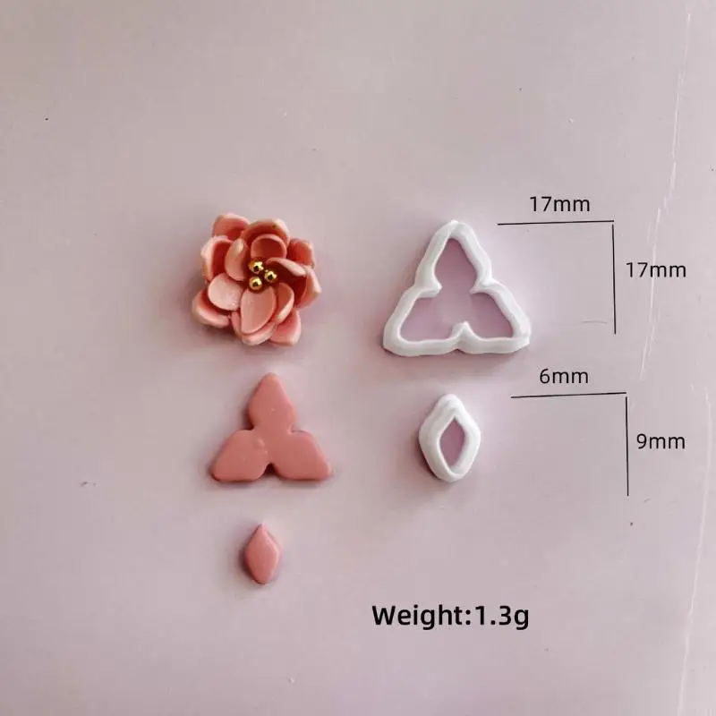 KX4B Earring Earring Cutter Clay Molds Earling Earring Cutter cho đồ trang sức đất sét