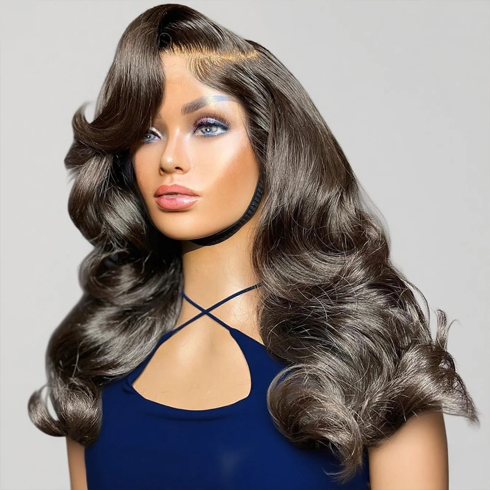 

250% объемная волна HD Парик фронтальной части шнурка Короткий парик Боб Готов к работе Бесклеевые человеческие волосы Волнистые 13x4 Прозрачные парики фронта шнурка для женщин