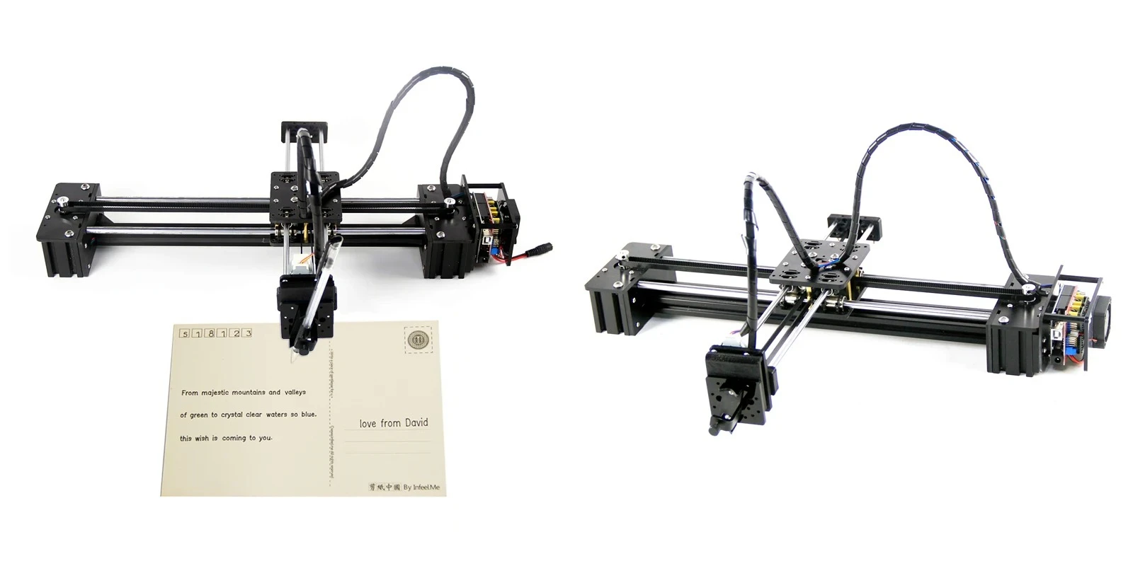New DIY Slideway Moving 3 Axis Stepper Motor Drawbot Pen Plotter for CNC Writing Drawing XY CoreXY V3 Shield Support Laser