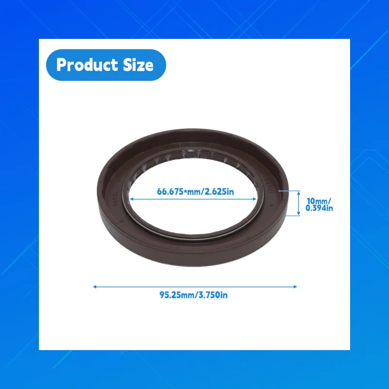 

DMHUI High-quality fluororubber pressure-type oil seal, BABSL style, Size 66.675x95.25x10mm, Radial shaft seal66.675*95.25*10mm