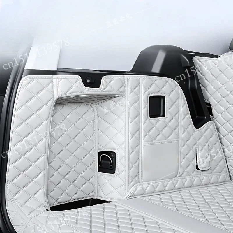 الجلود سيارة الجذع الحصير سيارة حصيرة ل BAIC BJ30 2025 2024 مخصص محاطة فرش داخلي للسيارات والشاحنات Coche اكسسوارات السيارات تخزين الوسادة بولي leather الجلود