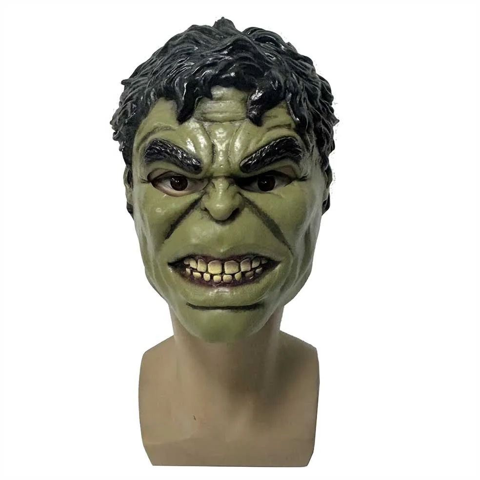 Man Superhero Cosplay Robert Bruce Banner Mask Latex Luxury Costume Accessories Halloween Masquerade Props Mask