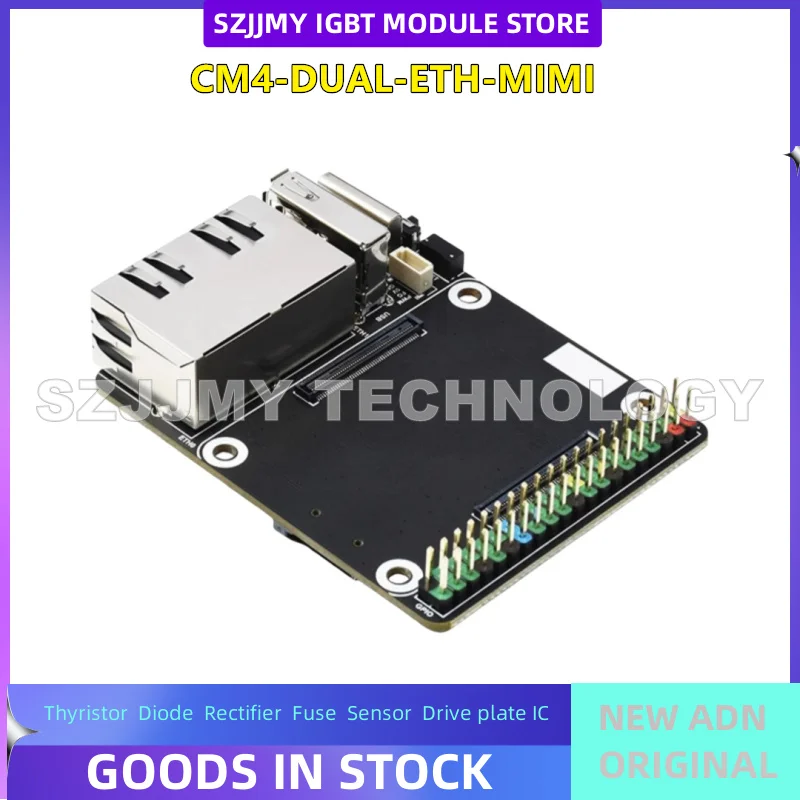 Raspberry Pi CM4 Dual Gigabit Ethernet Papan Ekspansi Onboard Micro SD/Antarmuka Kipas Cangkang Logam Baru Asli Dalam Stok